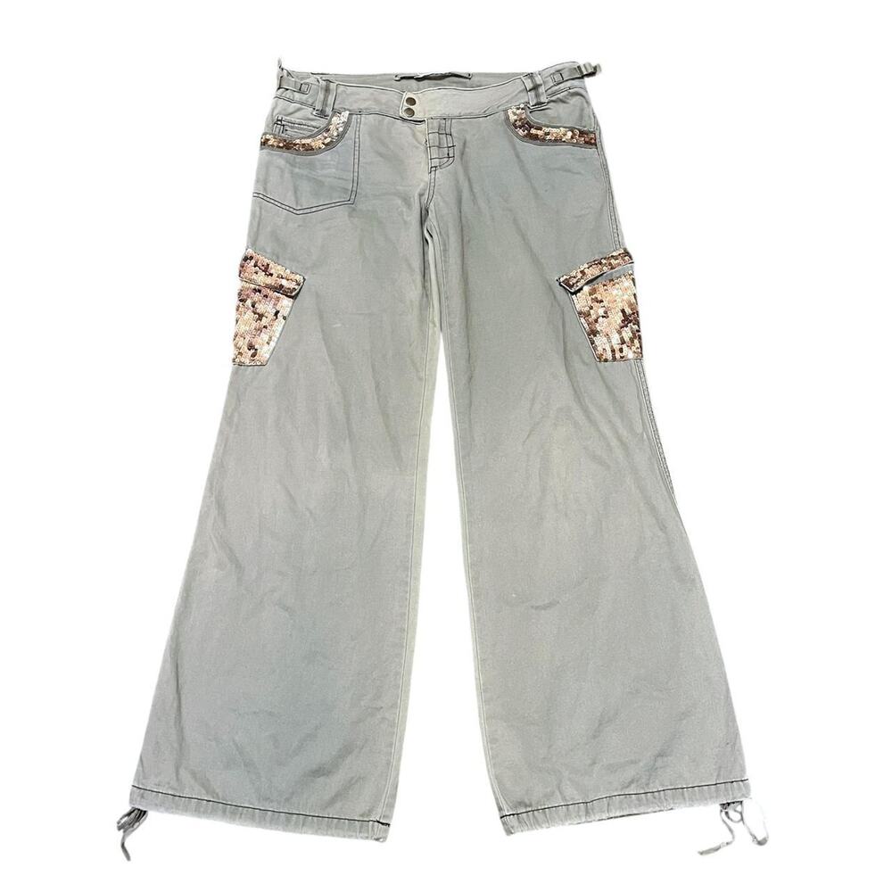 Y2K Da Nang Sequins Cargo Pants - Picture 1 of 7